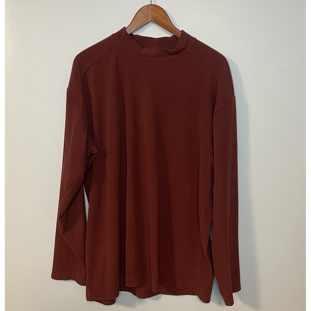 Columbia Pullover Sweater Men Sz XL‎ Long Sleeve Burnt Orange Activewear